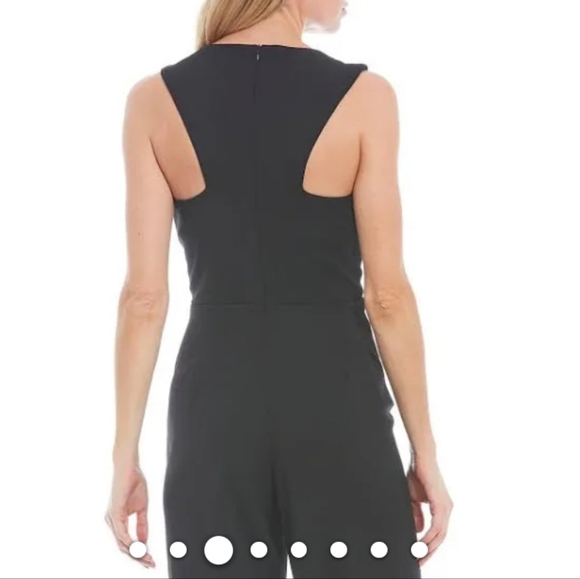 Marina Drape Front V-Neck Sleeveless Jumpsuit - Picture 11 of 12